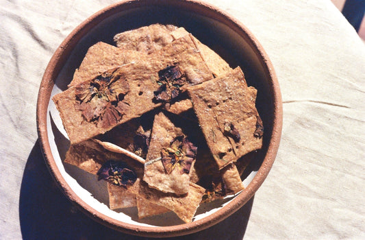 From the Garden~ Edible Flower Crackers