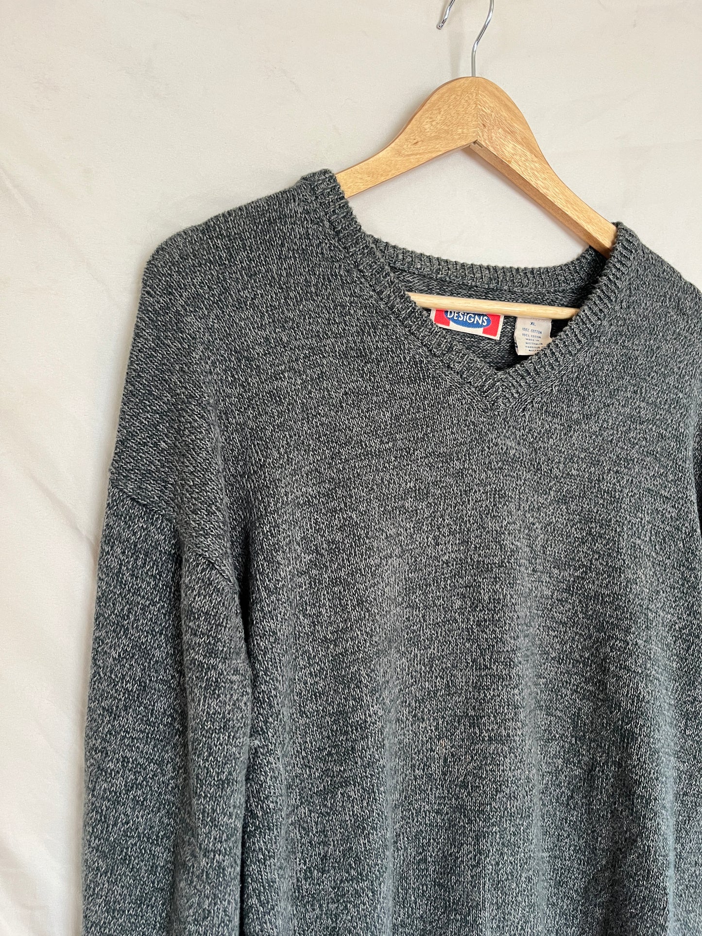 Dark Green Cotton Sweater