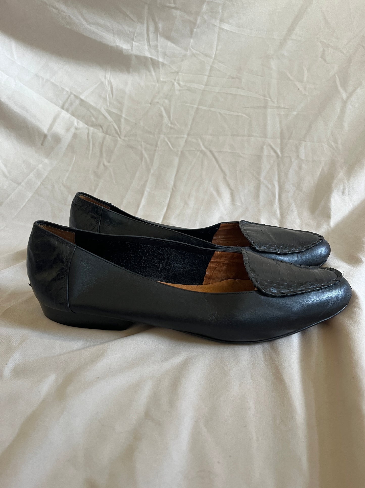 Black Leather Loafers