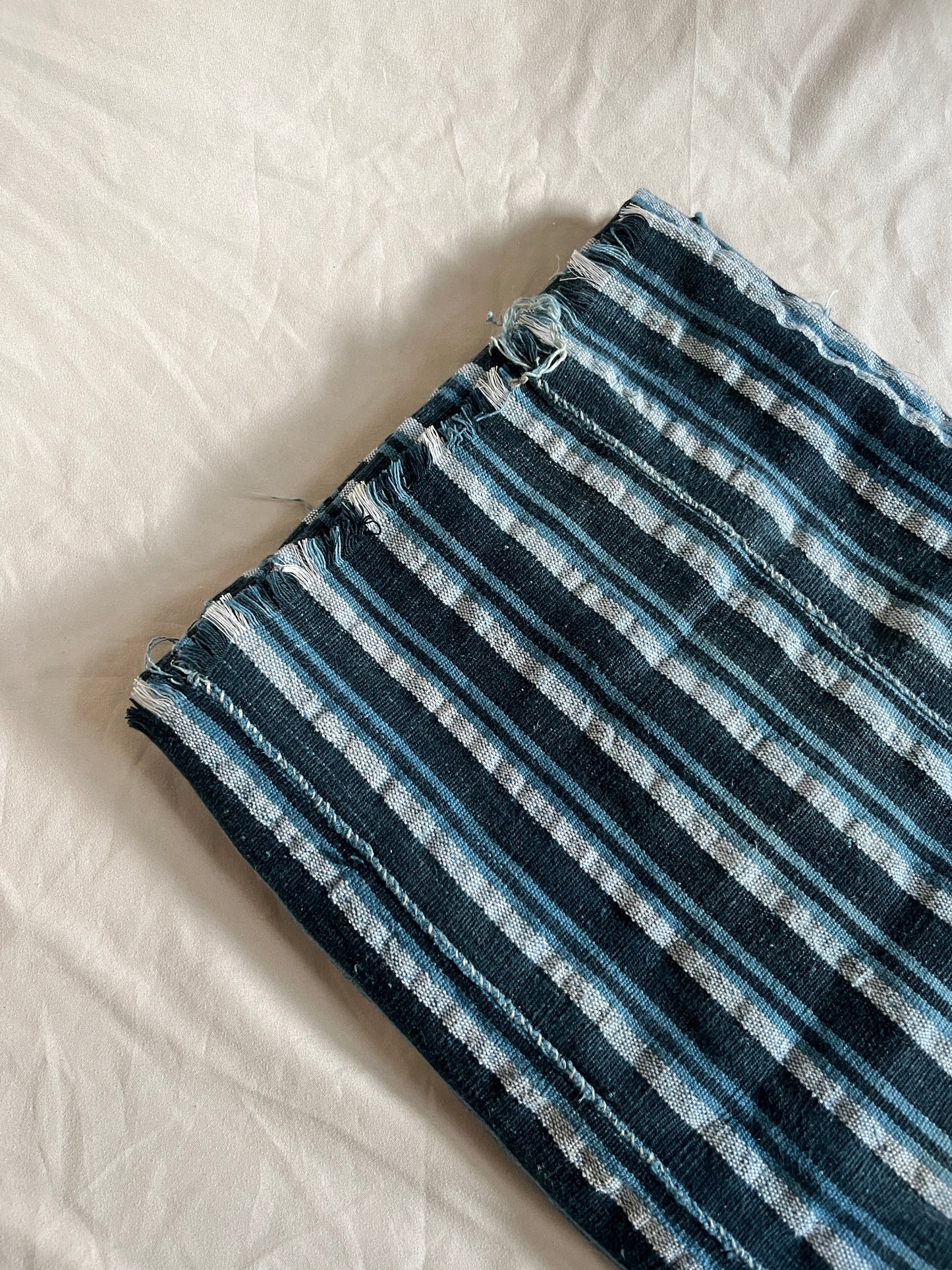 Striped Indigo Mudcloth