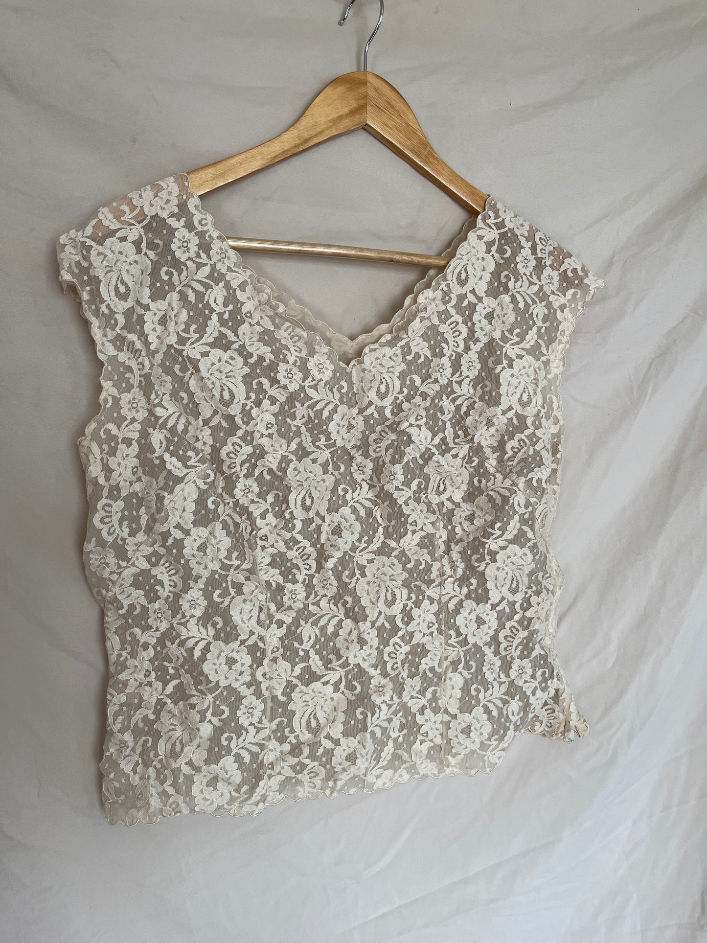 Cream Lace Blouse
