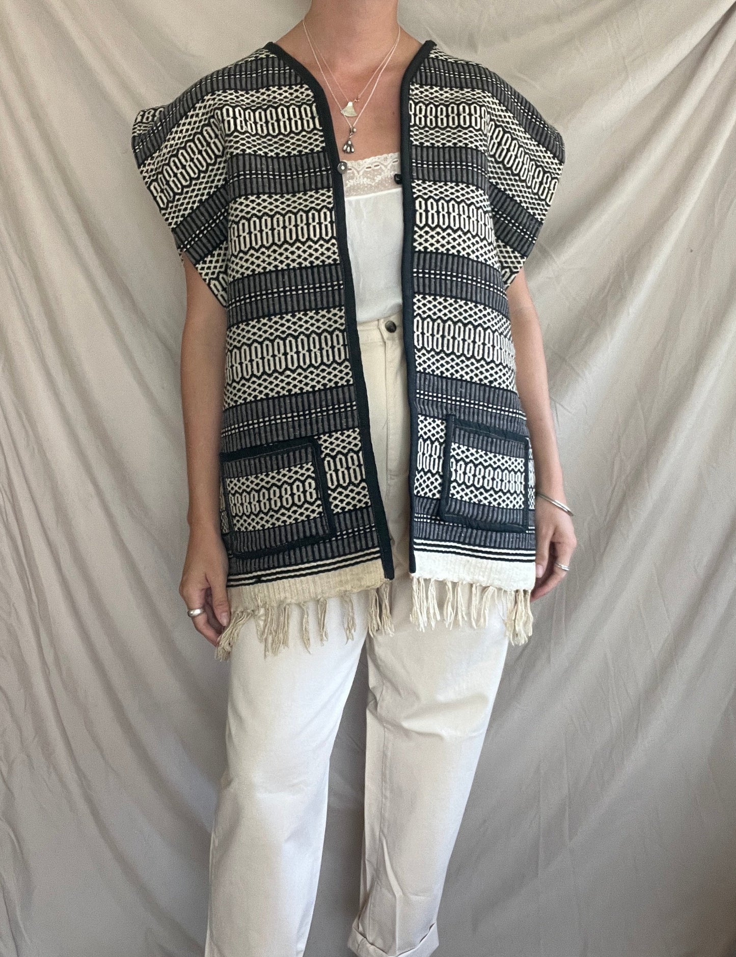 70's Woven Wool Vest