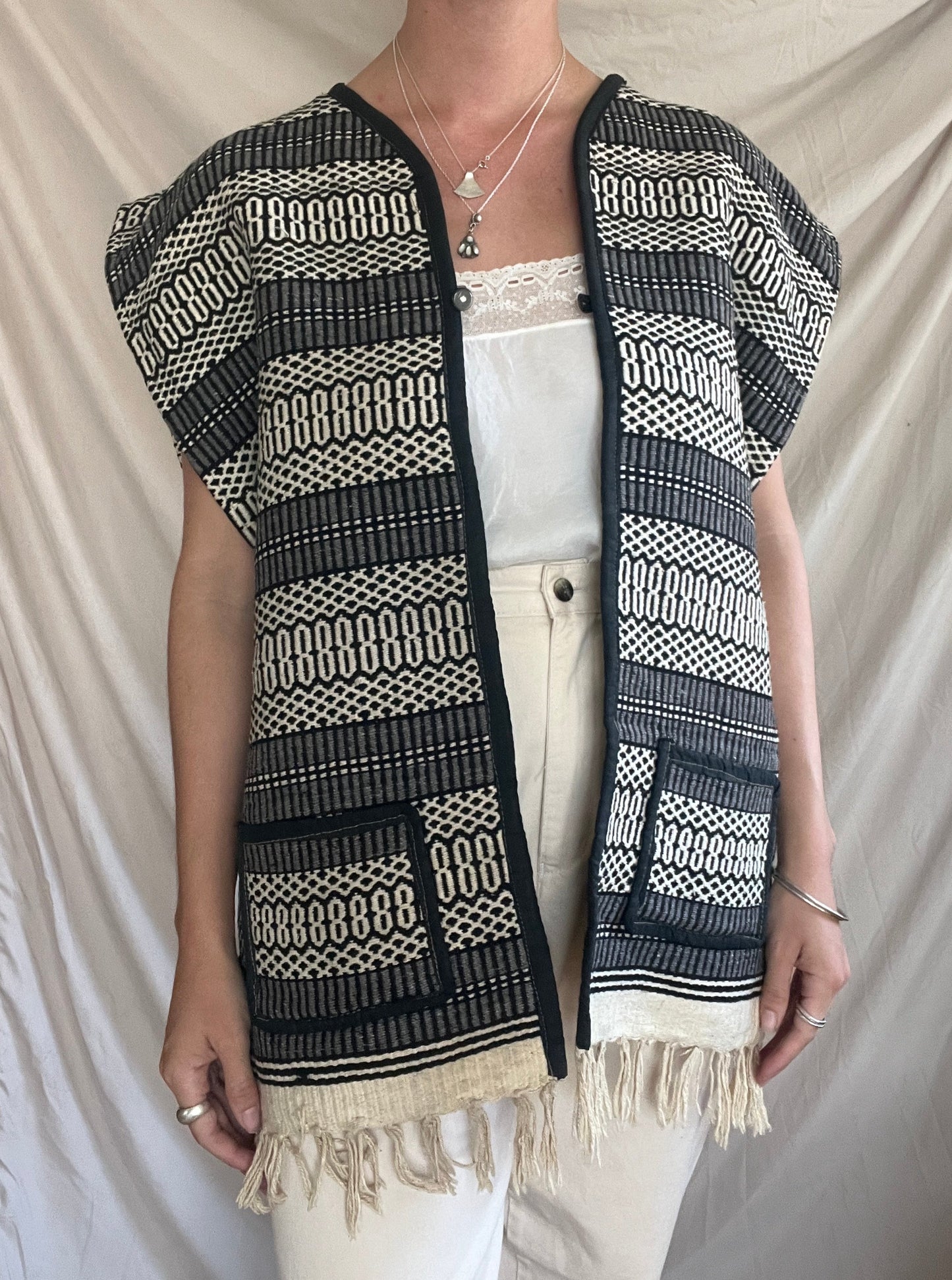 70's Woven Wool Vest