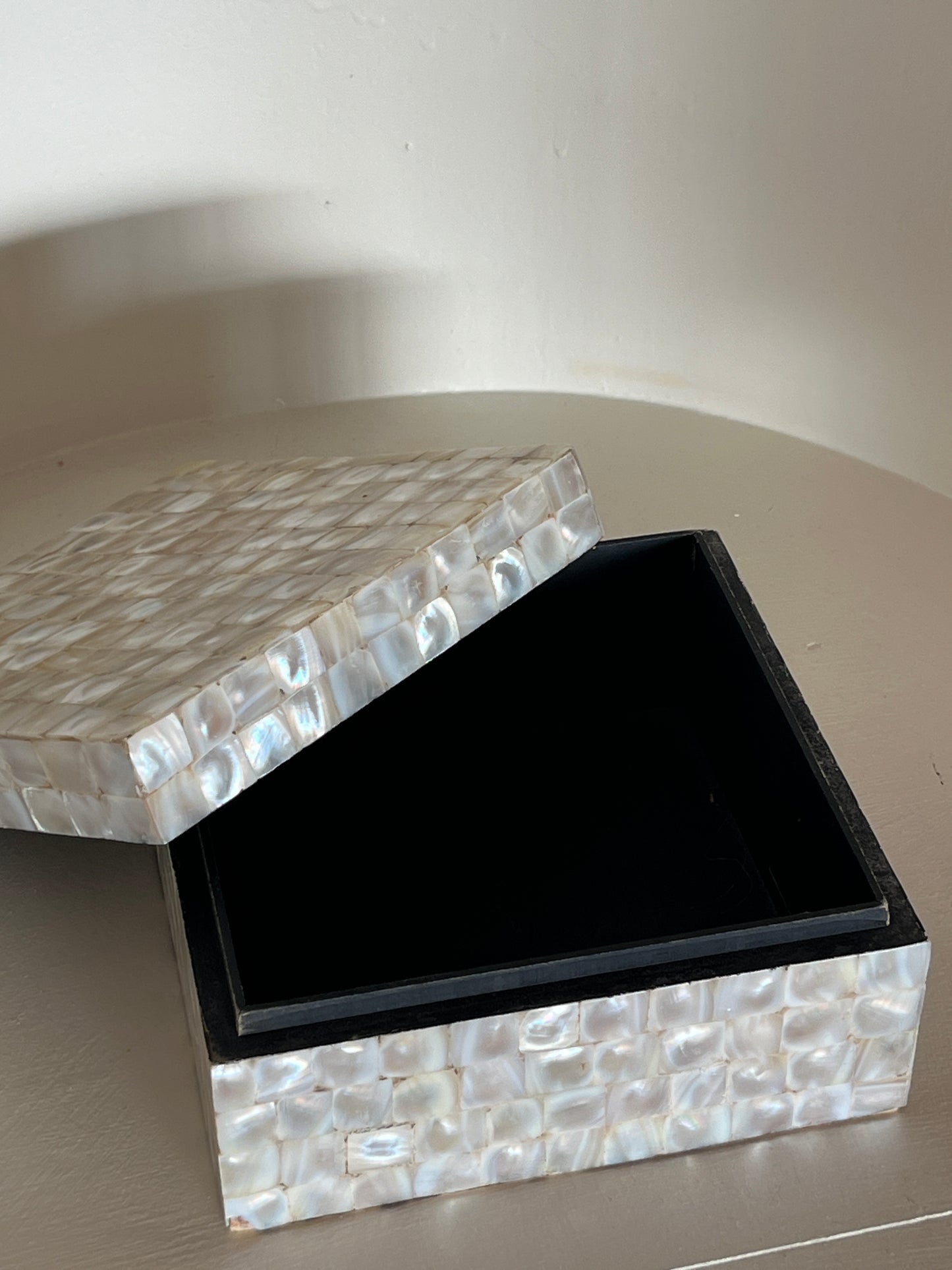 Vintage Mother of Pearl Inlay Keepsake Box