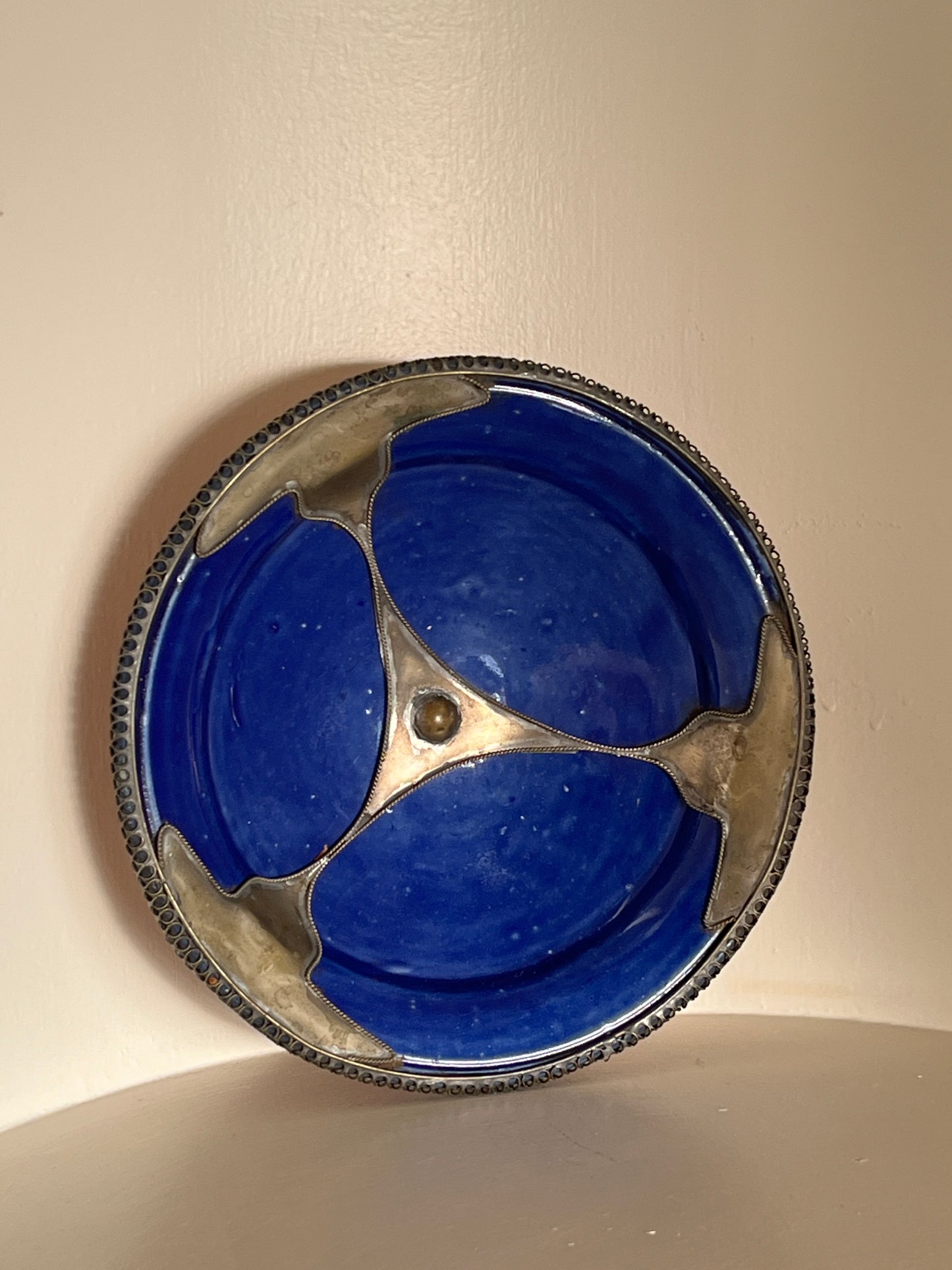 Cobalt Blue Decorative Moroccan Plate