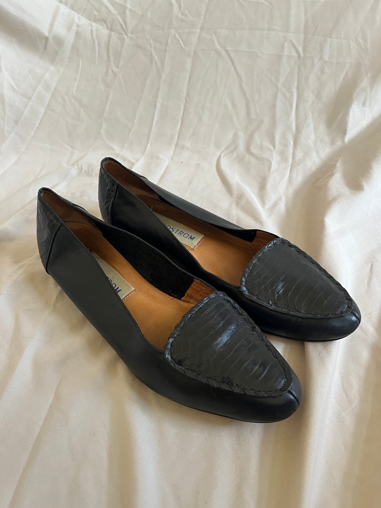 Black Leather Loafers