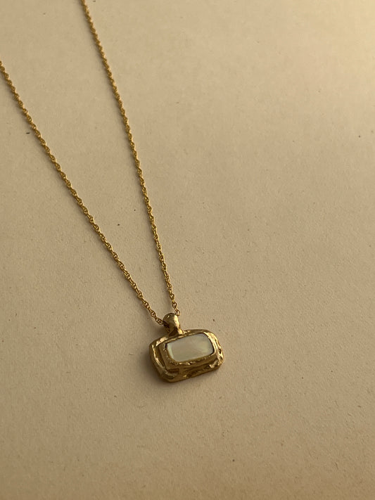 OOAK 22 | Mother of Pearl Bronze Pendant