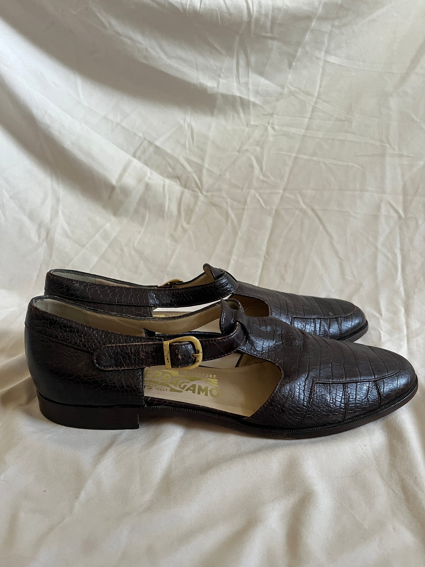 Salvatore Ferragamo T Strap Loafer