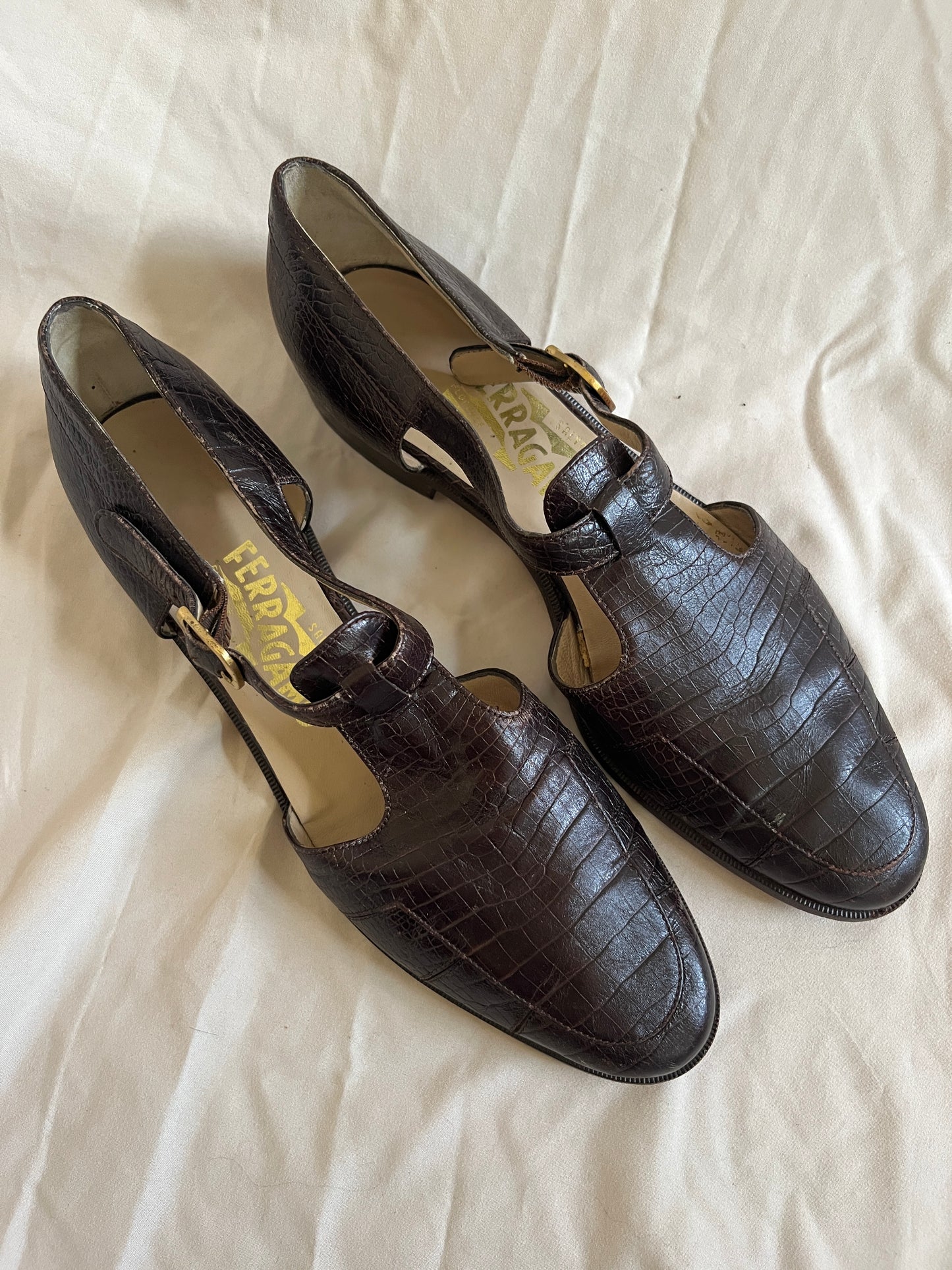 Salvatore Ferragamo T Strap Loafer