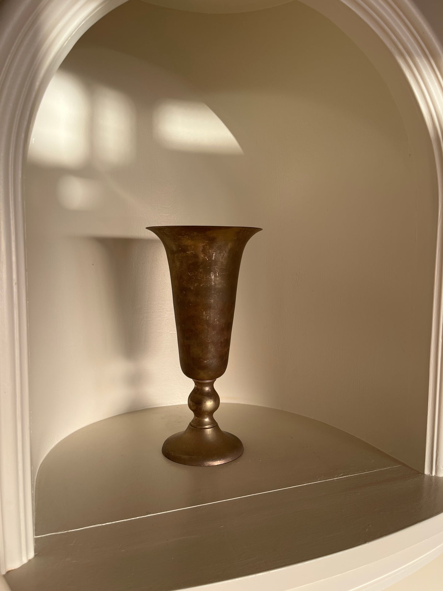 Large Decorative Brass Vase