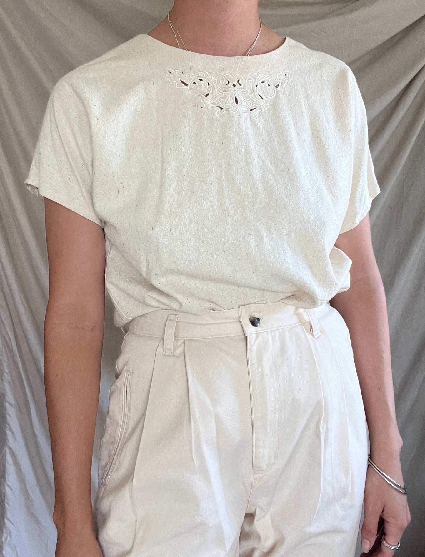 Silk Embroidered Blouse