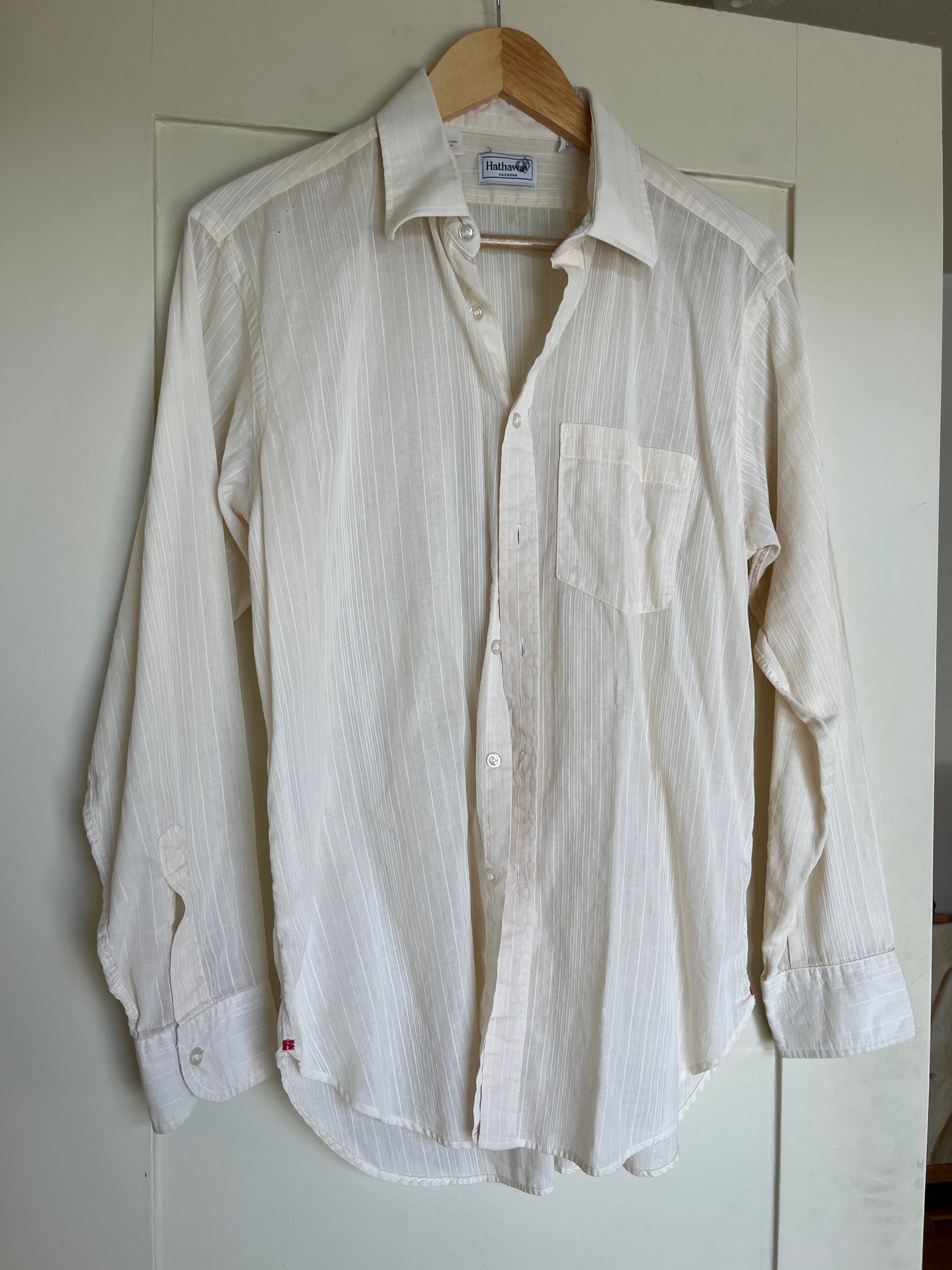 Vintage Cream Cotton Buttondown