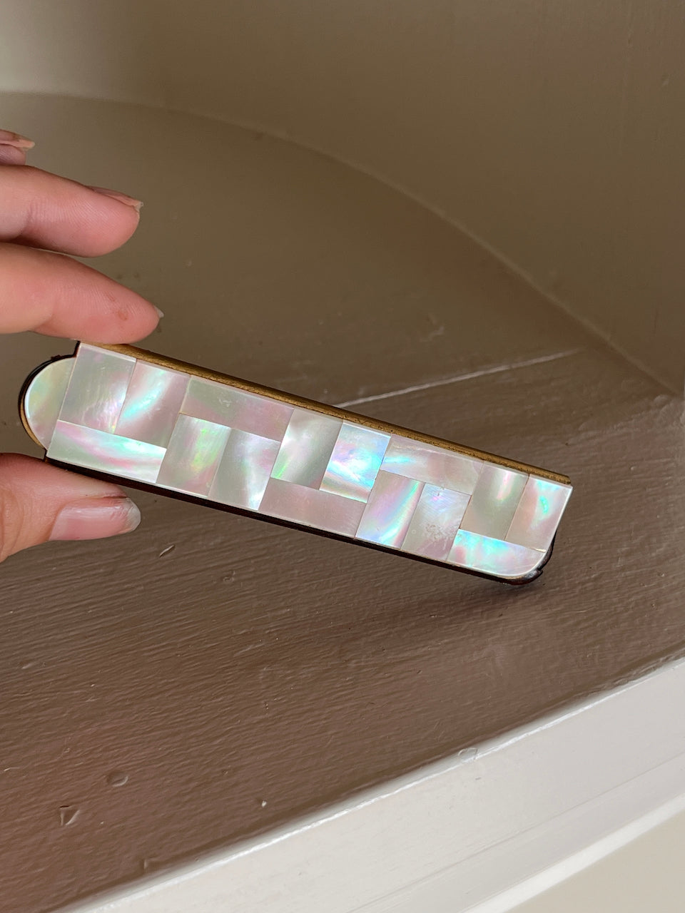 Vintage Mother of Pearl Travel Comb