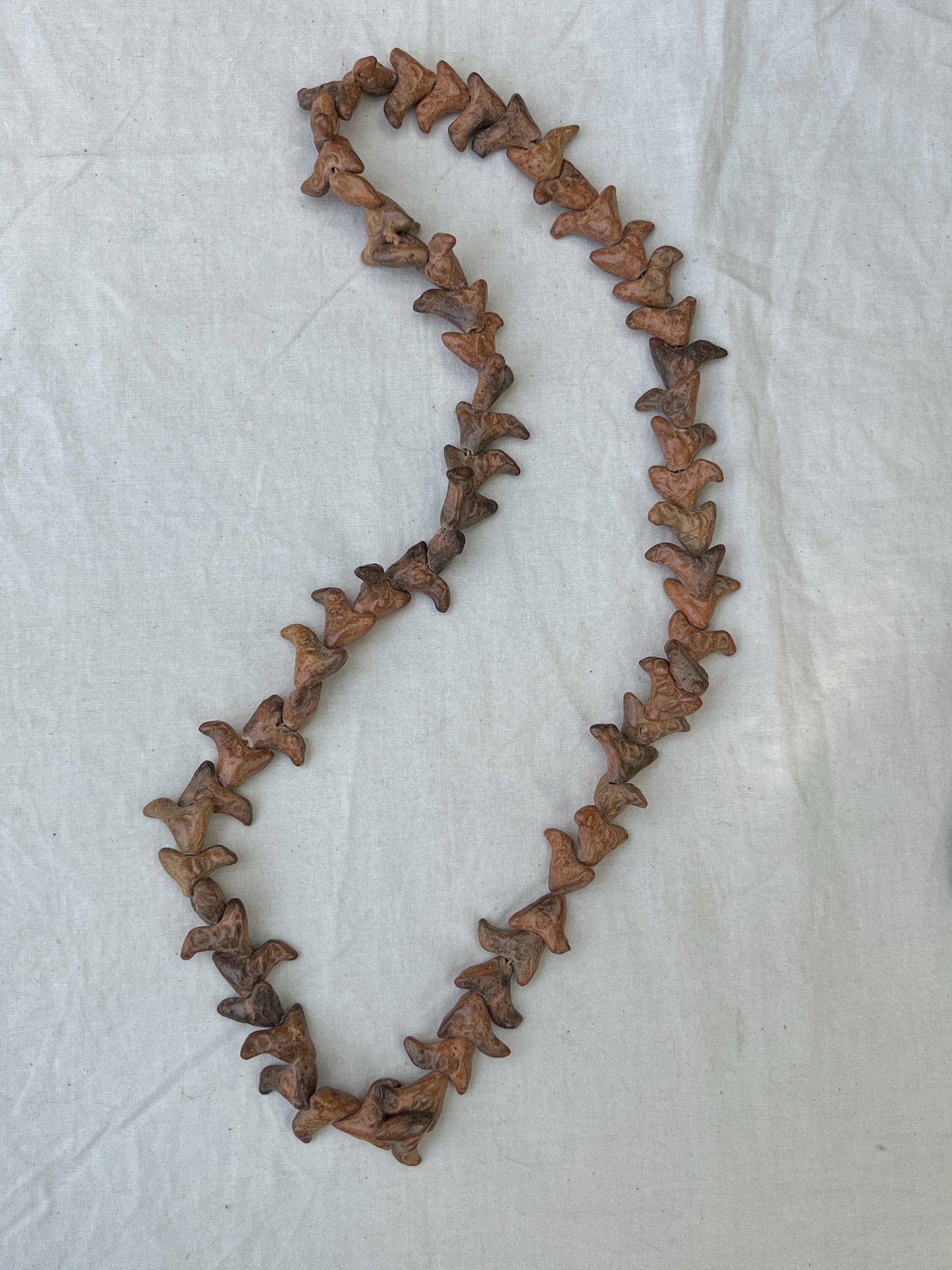 Vintage Oaxacan Clay Bird Necklace