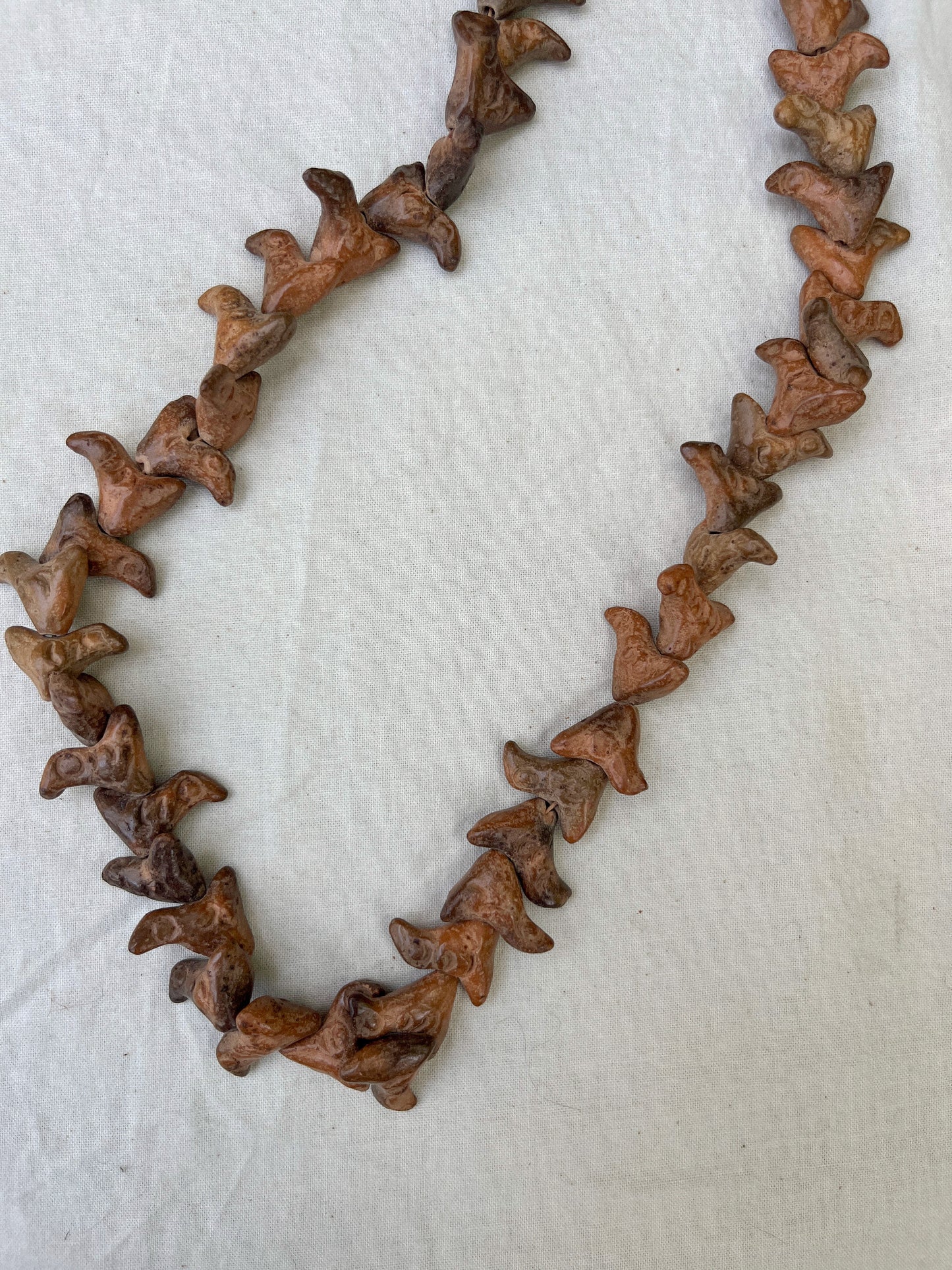 Vintage Oaxacan Clay Bird Necklace