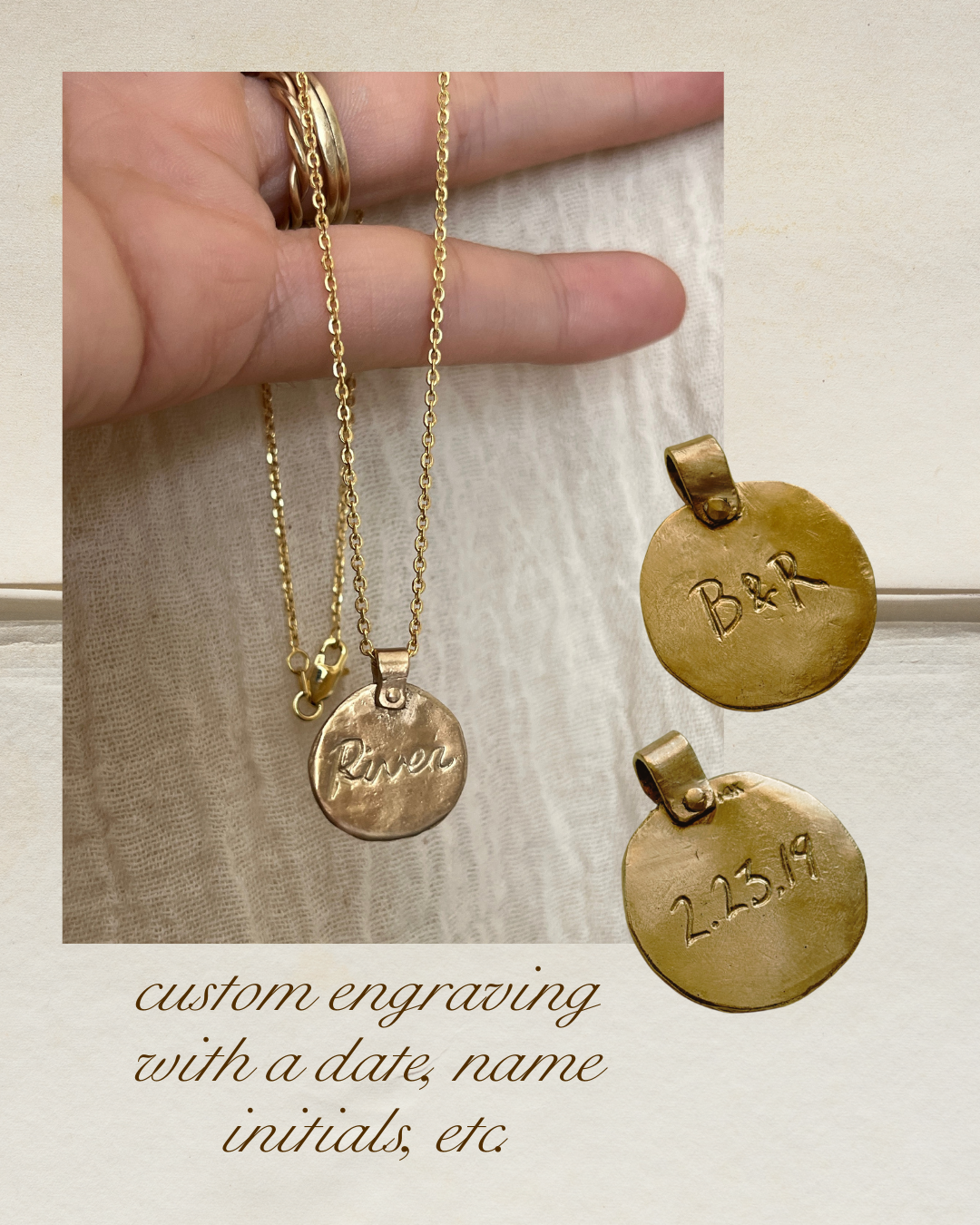 MILIA Custom Engraved Necklace