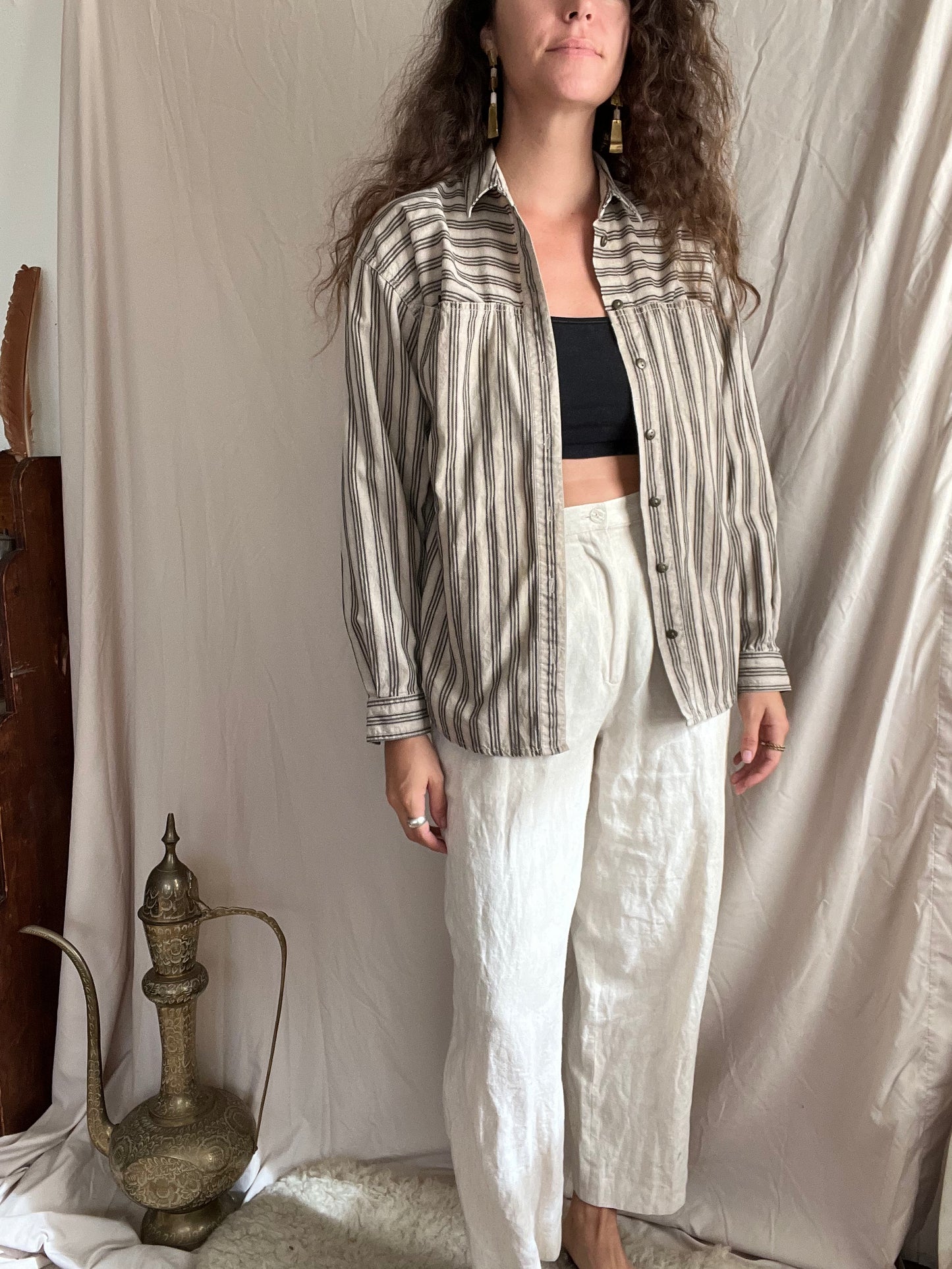 Striped Liz Wear Buttondown