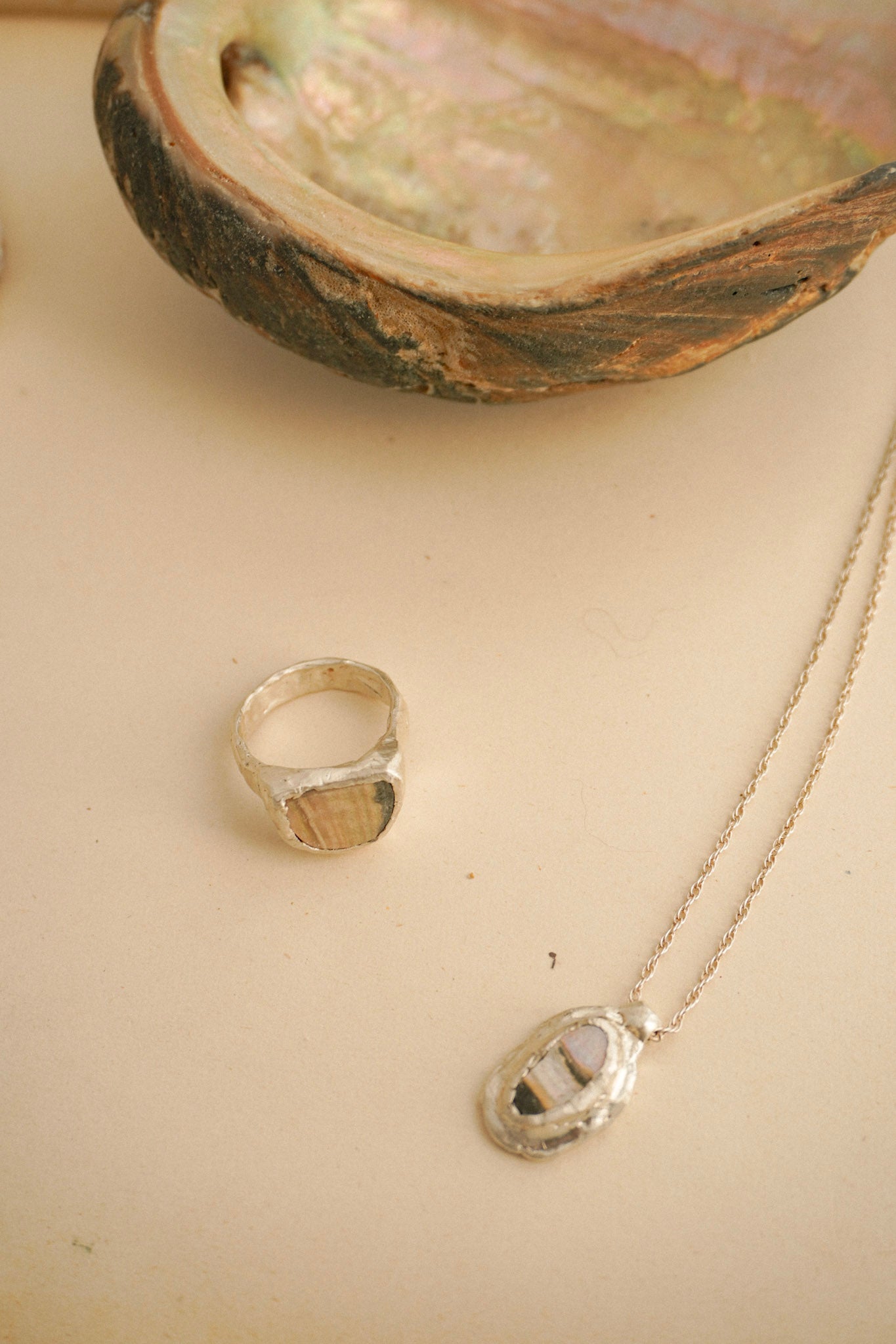 OOAK 25 | Mendocino Abalone Ring