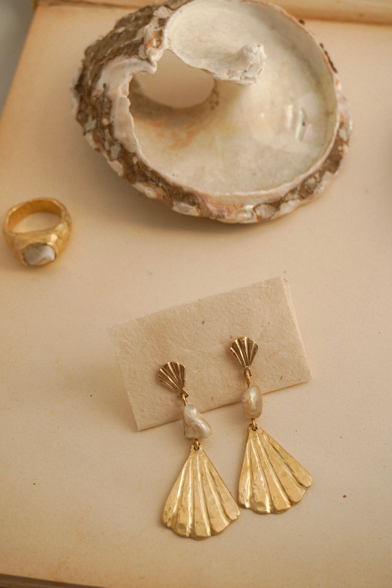 SIRENA Shell Drop Earrings