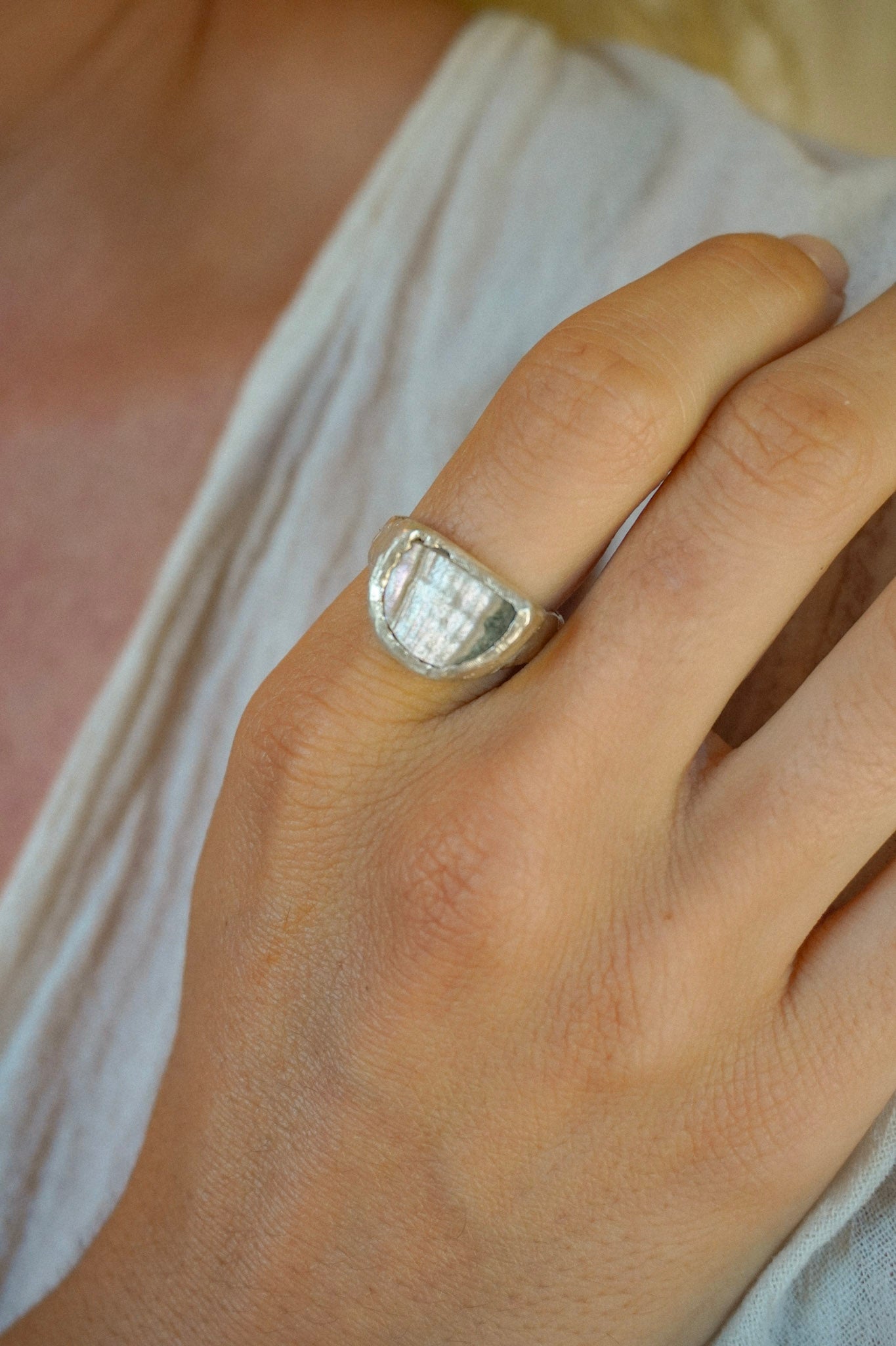 OOAK 25 | Mendocino Abalone Ring