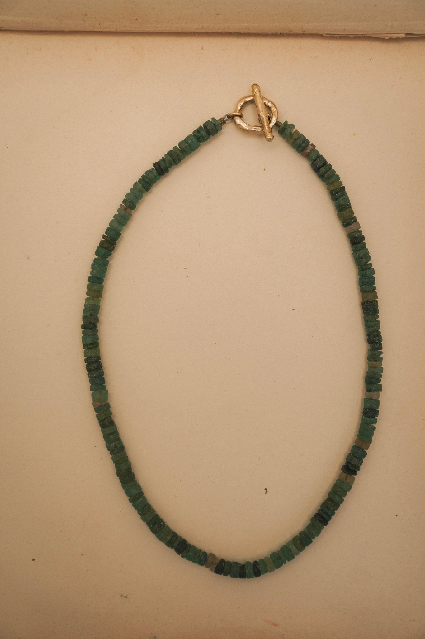 OOAK 24 | Green Glass Collar Necklace
