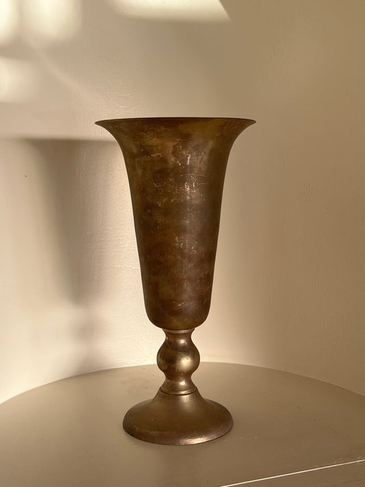 Large Decorative Brass Vase