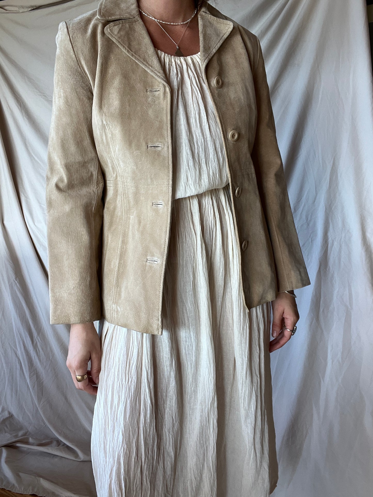 Beige Suede Jacket