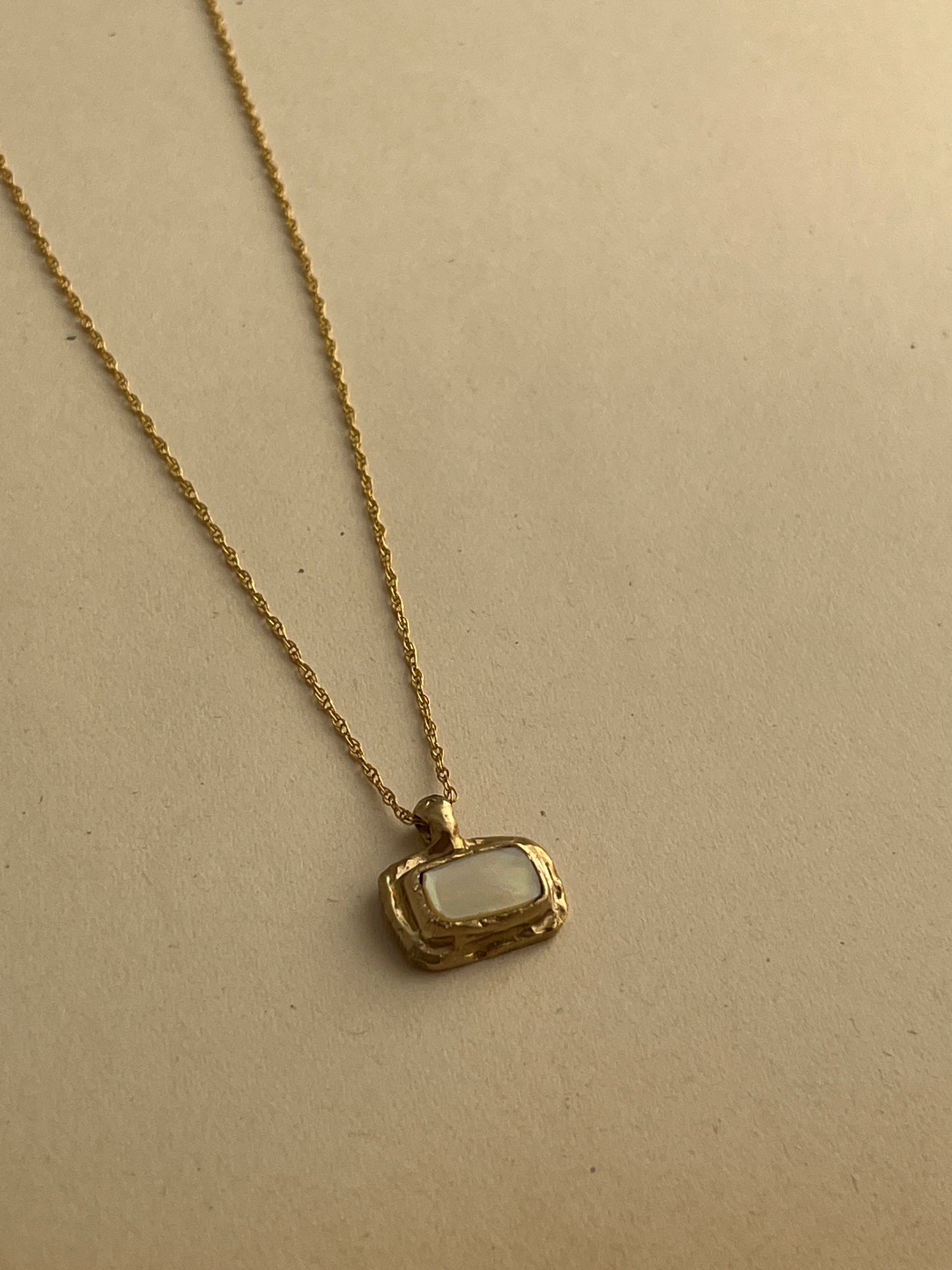 OOAK 22 | Mother of Pearl Bronze Pendant