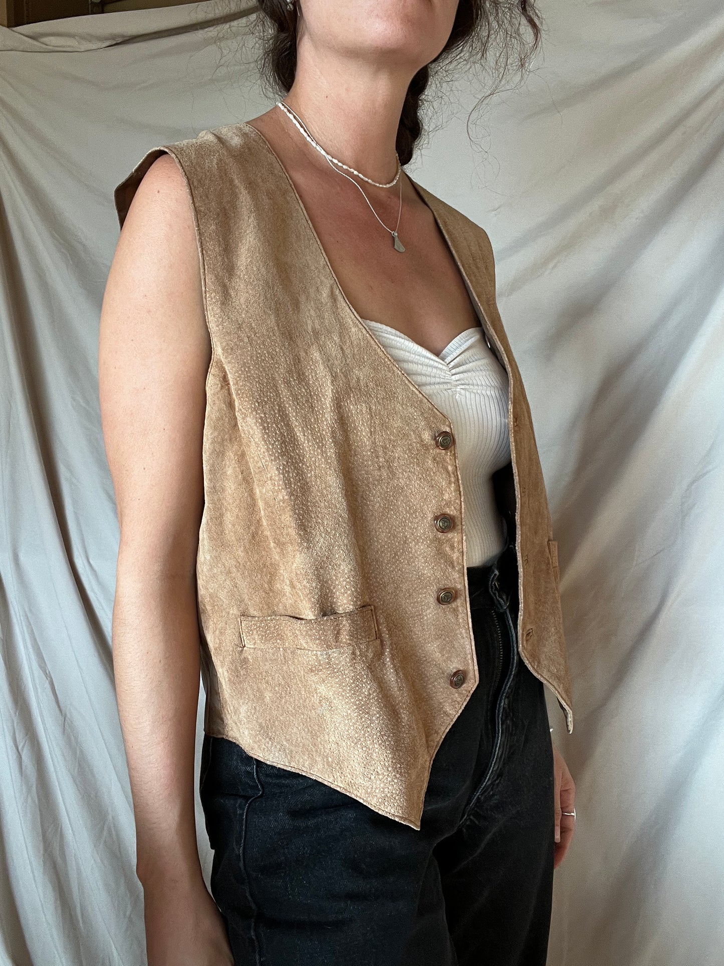 Vintage Men's Suede Vest