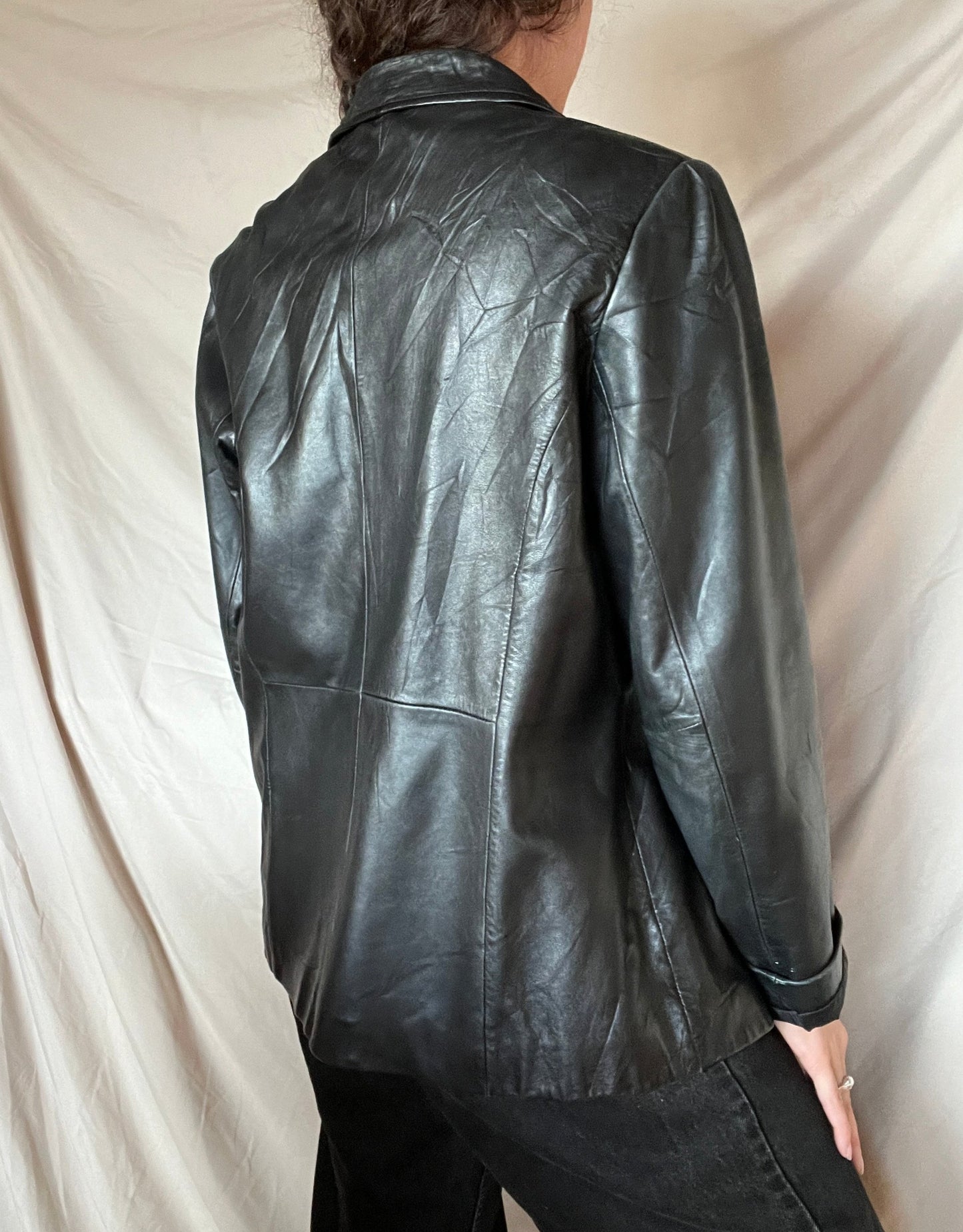 Vintage Black Leather Jacket