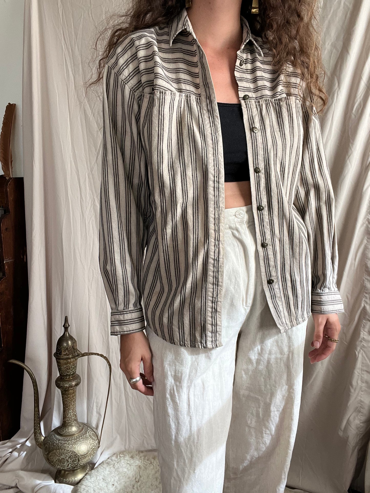 Striped Liz Wear Buttondown