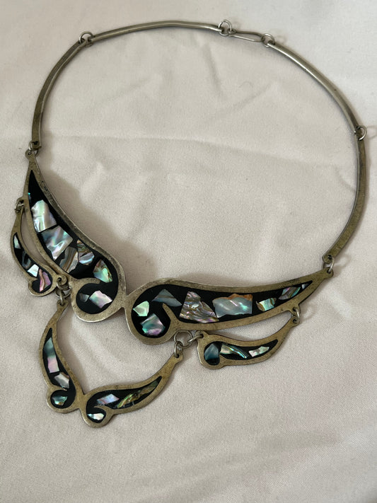 Mexican Abalone Inlay Collar